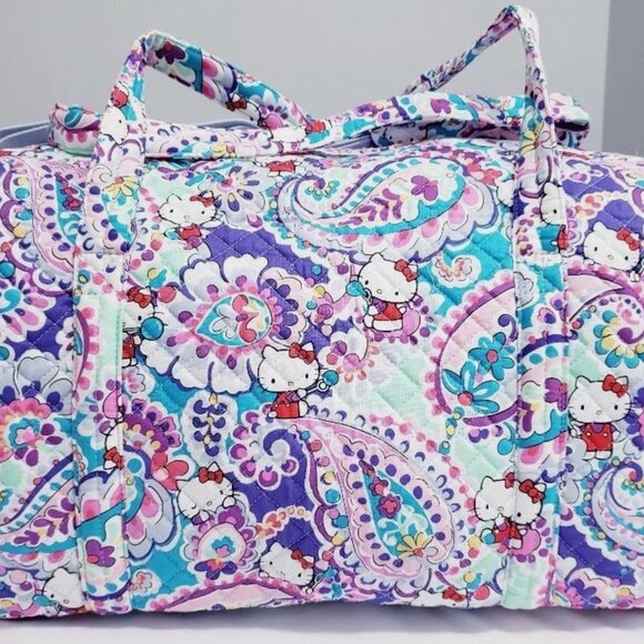 NWT Vera Bradley x Hello Kitty LIMITED EDITION large duffle bag - Picture 5 of 5